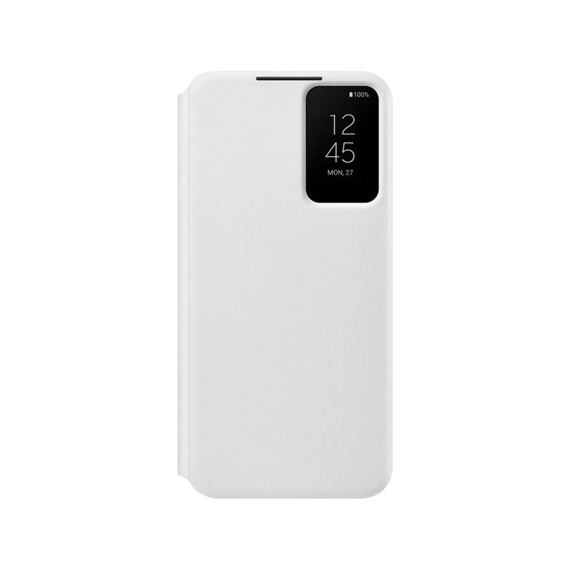 Samsung S906 S22+ Smart Clear View Cover White EF-ZS906CW